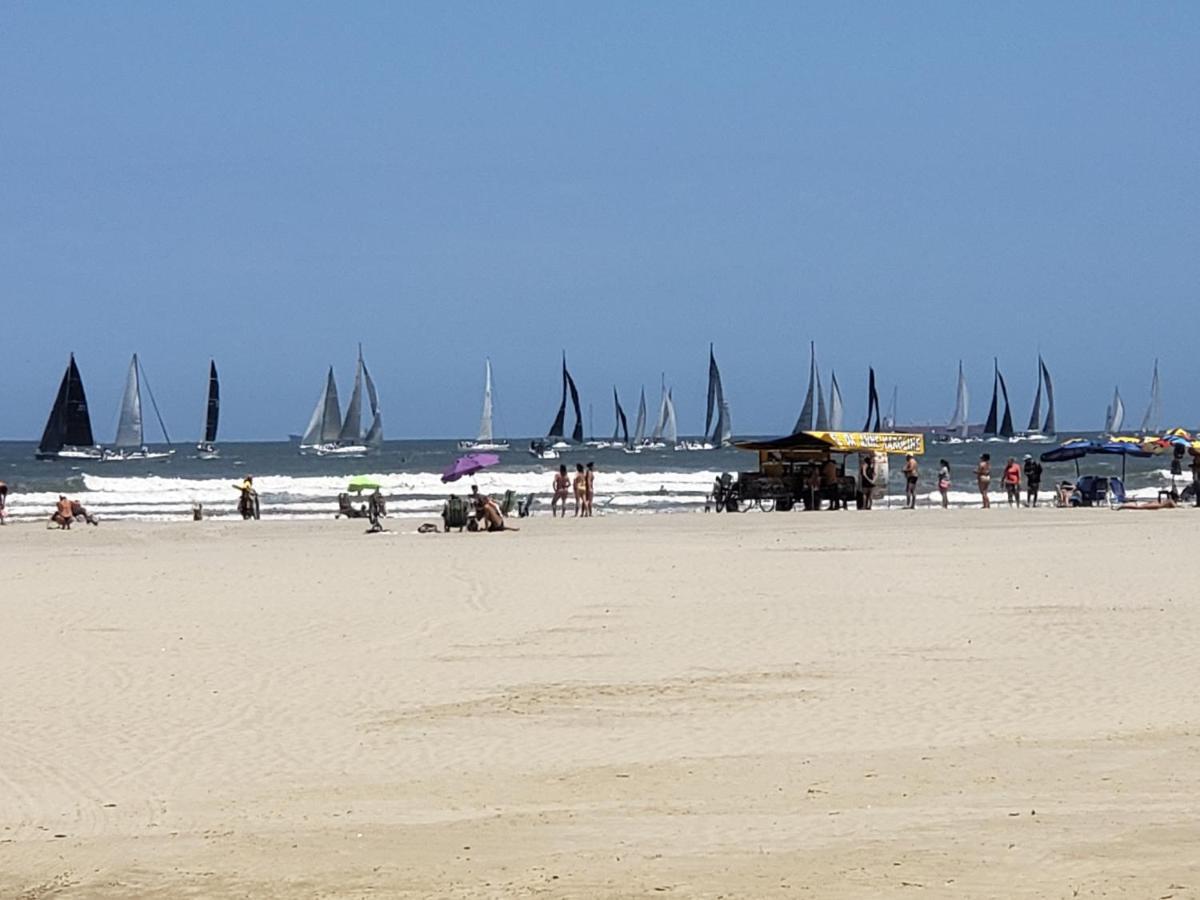 Apto Gonzaga Frente Ao Mar Wi-Fi Santos  Luaran gambar
