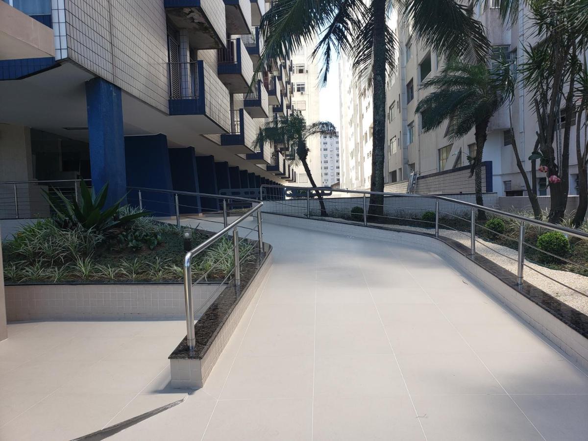 Apto Gonzaga Frente Ao Mar Wi-Fi Santos  Luaran gambar